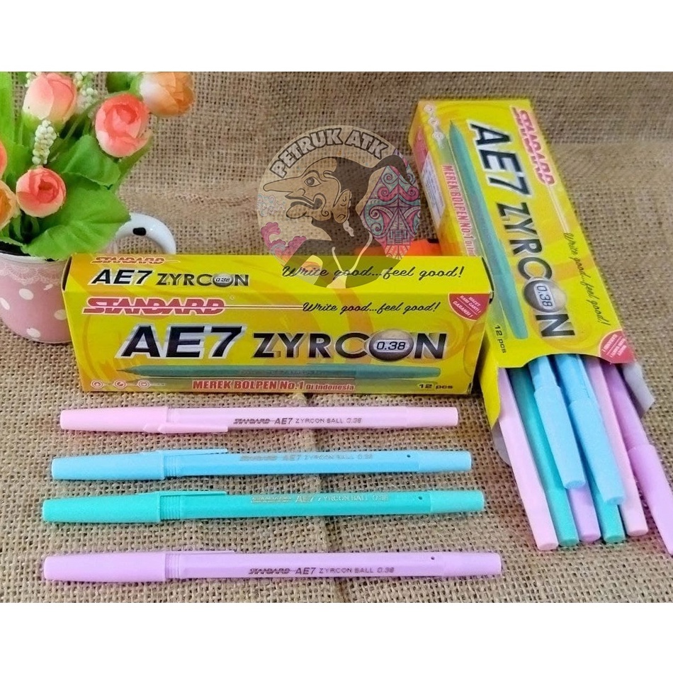 

[PCS] PULPEN BOLPEN STANDARD AE7 ZYRCON 0.38MM