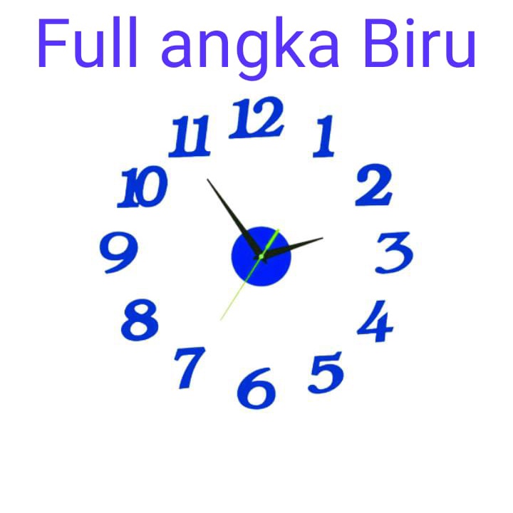 Jam Dinding Tempel / Jam DIY Jumbo Unik Untuk Ruang Tamu/Kamar / Jam Analog