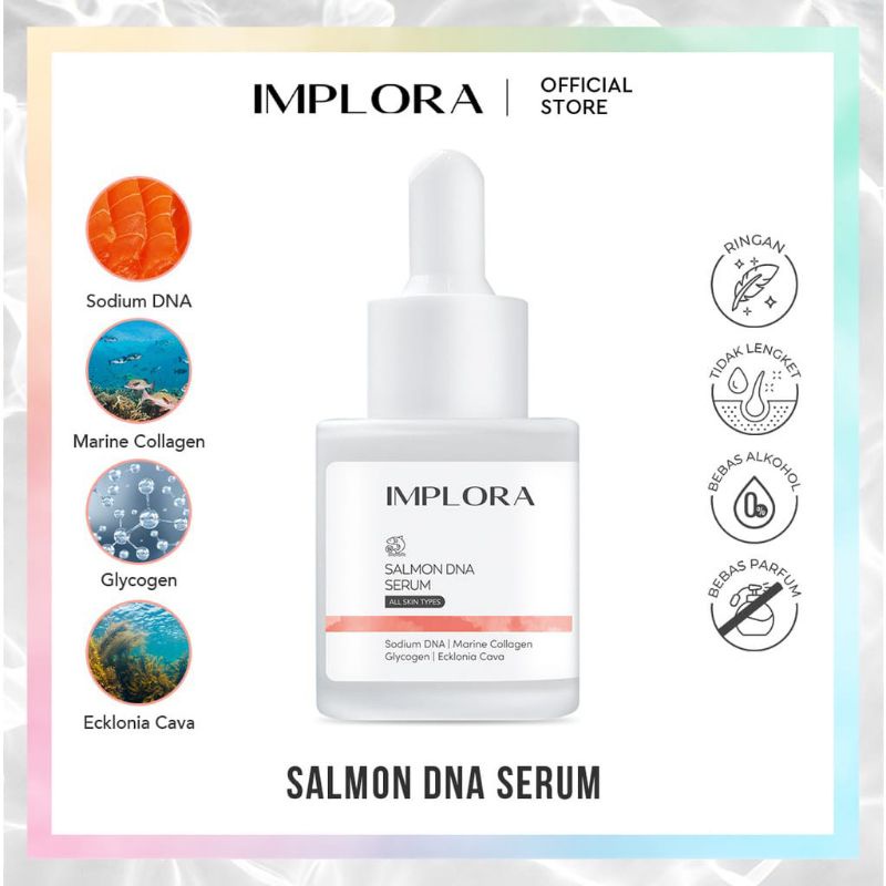 IMPLORA Face Serum Tersedia 8 Varian - Hydrating / Peeling/ Midnight / Gold 24K/ Acne/ Luminous/ Bakuchiol/ Liporetinol Serum - ORI sudah ber BPOM