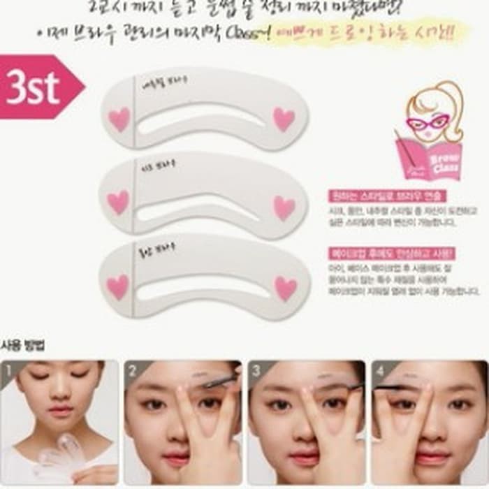 Cetakan Alis Mini Blow Class Brow Kecantikan alami mata wanita korean