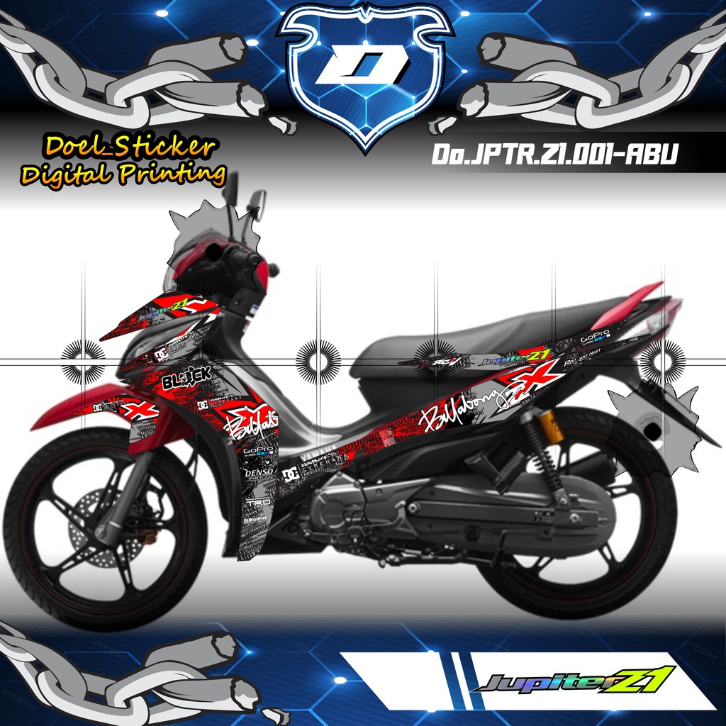 STRIPING JUPITER Z1 - Sticker Striping Variasi list Yamaha JUPITER Z1 001