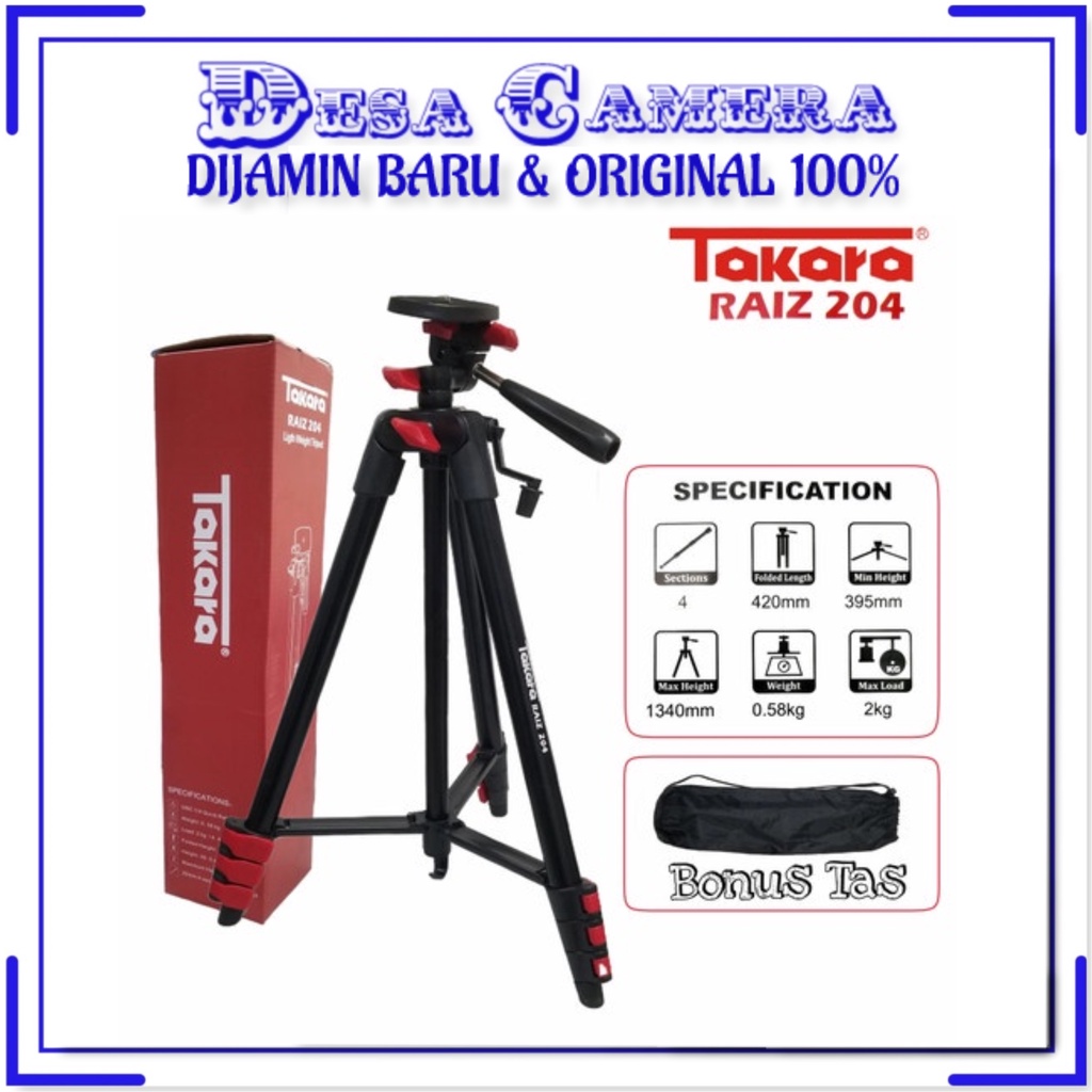Takara Raiz 204 Tripod Kamera