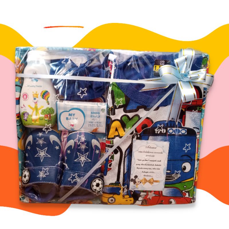 Parcel Bayi Laki-Laki Kado Bayi/Hadiah Bayi/Kado Tengok Bayi Laki-Laki/Tilik Bayi/Hampers Baby