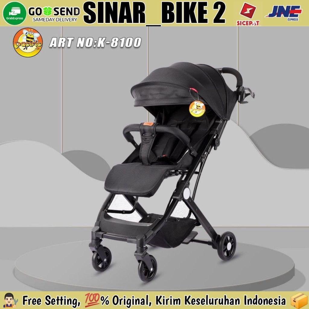 Baby Stroller Kereta Bayi Pacific SP-K8100 New Born Duduk Rebahan Tidur Stroller