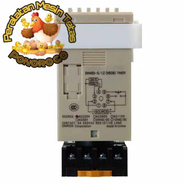 DH48S-S OMRON Time Relay Delay Digital Mesin Tetas