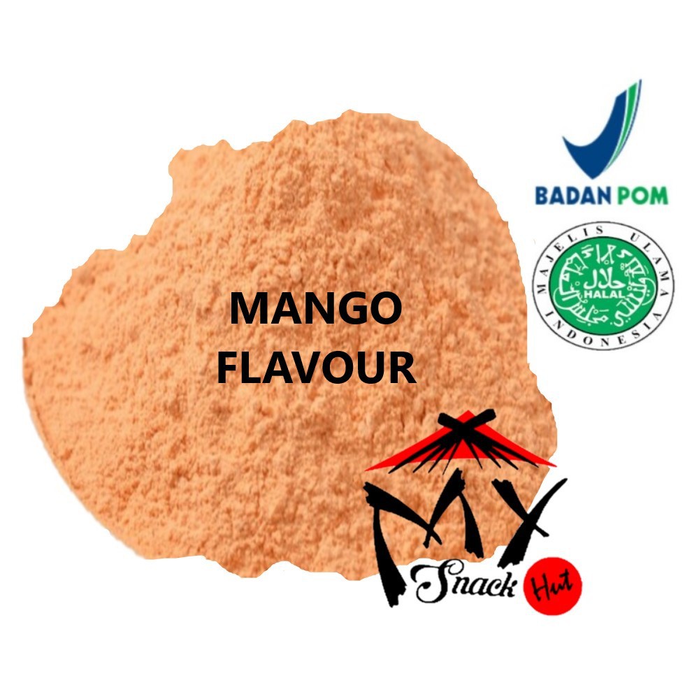 MANGO FLAVOUR POWDER 50GR - BIANG PERASA MANGO FLAVOR - PERISA MANGGA BUBUK MURNI HALAL MUI