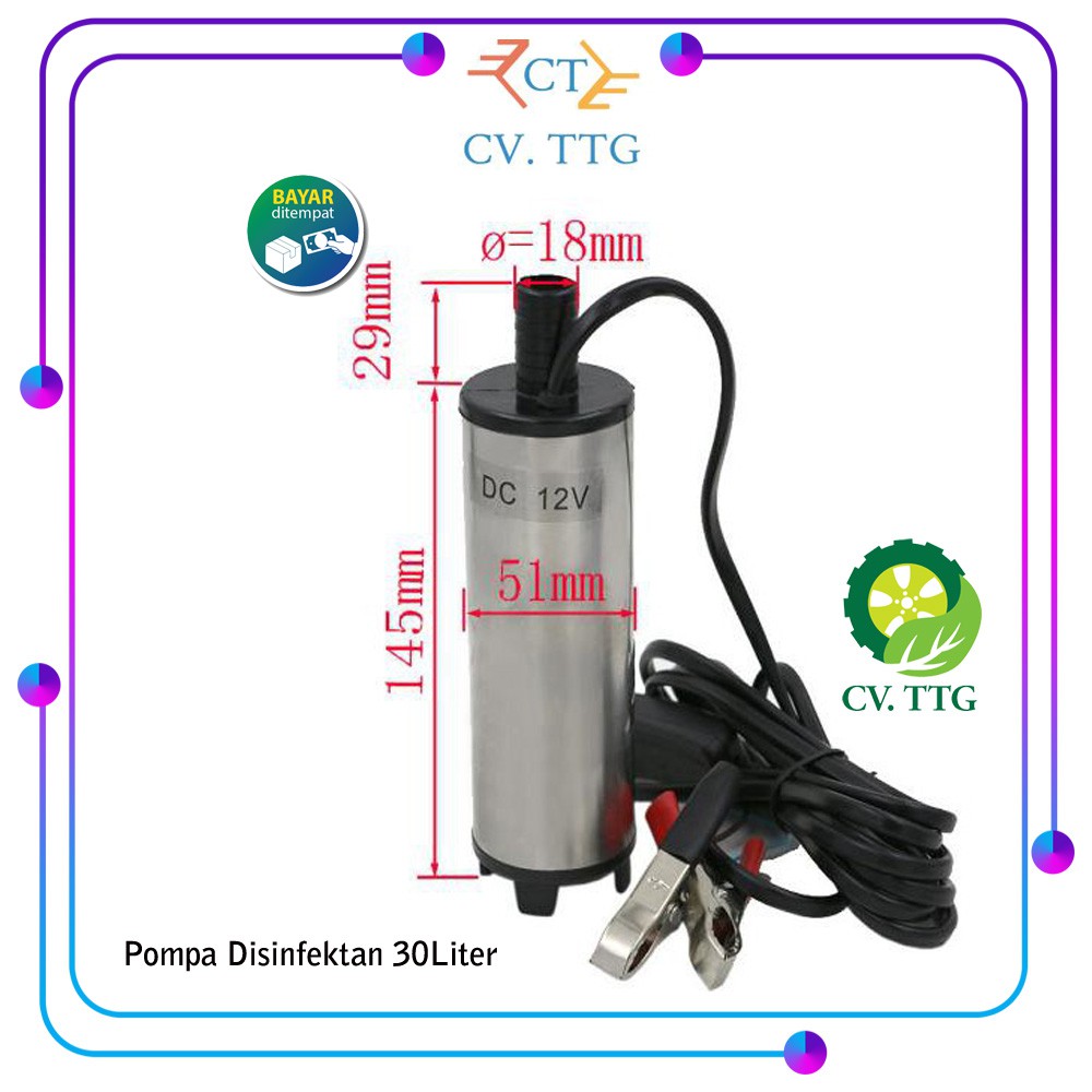 POMPA DISINFEKTAN / SUBMERSIBLE PUMP POMPA DIESEL / SOLAR DAN AIR