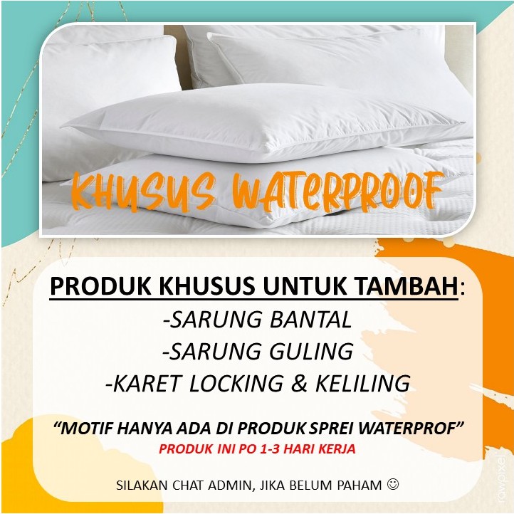 Tambah Sarban Sargul Waterproof MOTIF / UKIR / POLOS