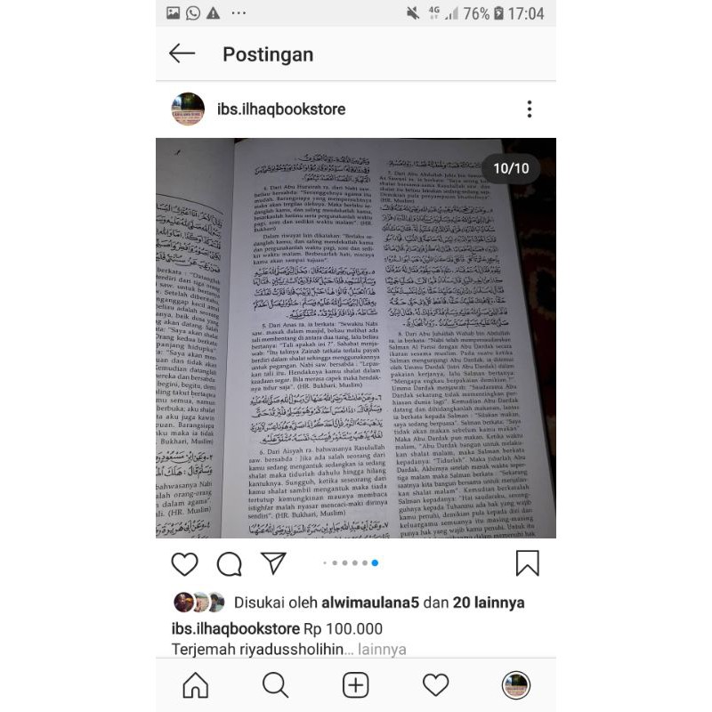 Terjemah Riyadus shalihin terlengkap