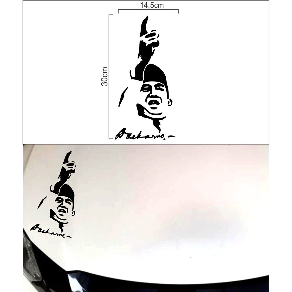 

Stiker cutting gambar soekarno, stiker sketsa soekarno