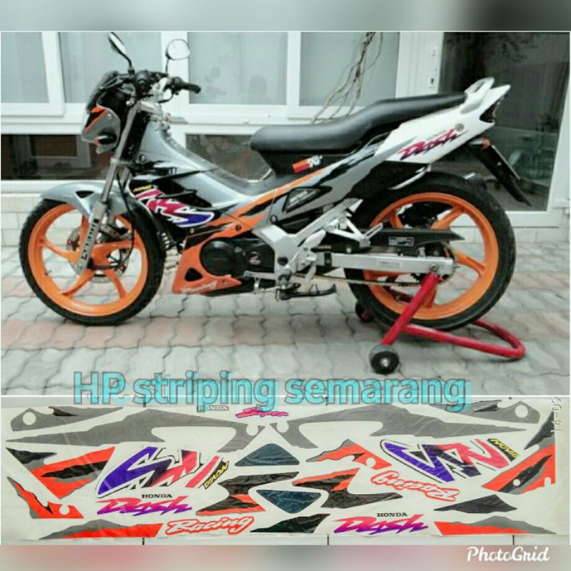 Striping Honda Nova Dash Rs Abu2 Orange