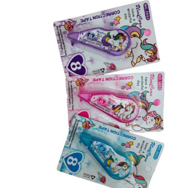 

serbagemes88 - Tipe-X Karakter Unicorn dll / Correction tape lucu / penghapus alat tulis