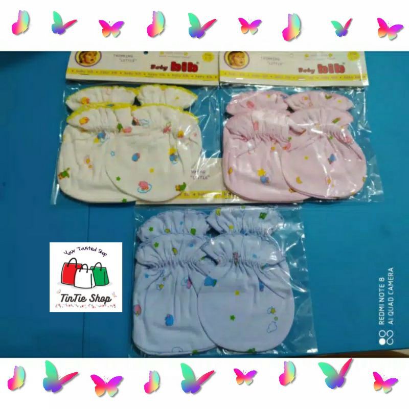 Sarung Tangan dan kaki Bayi NEWBORN Bib