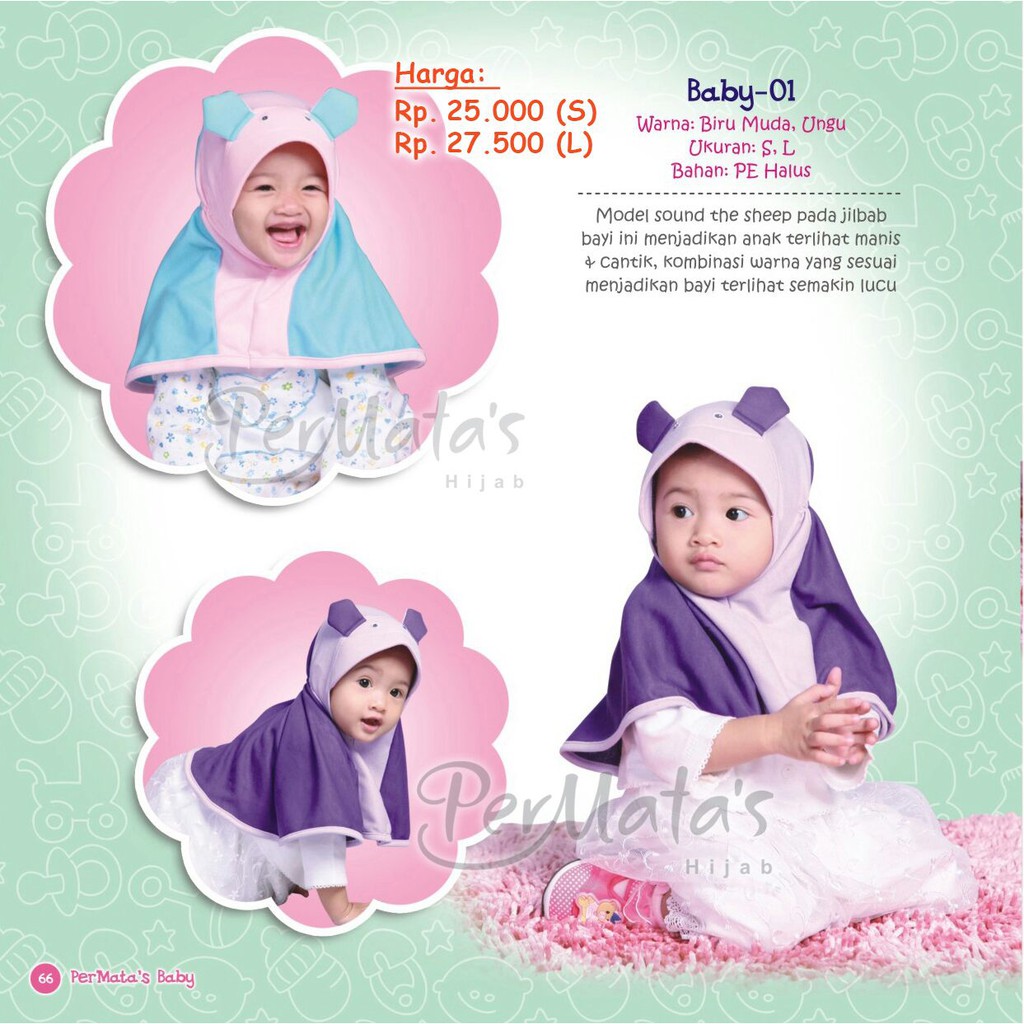 Permatas Jilbab Bayi Usia 0 6 Bulan S Model 01 05 Jilbab