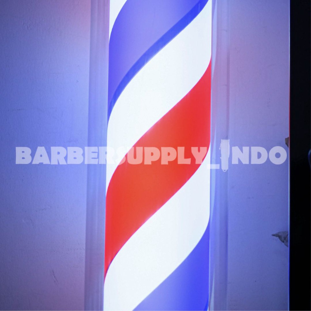 Barber pole Lampu Barbershop Barber Pole Premium 110CM