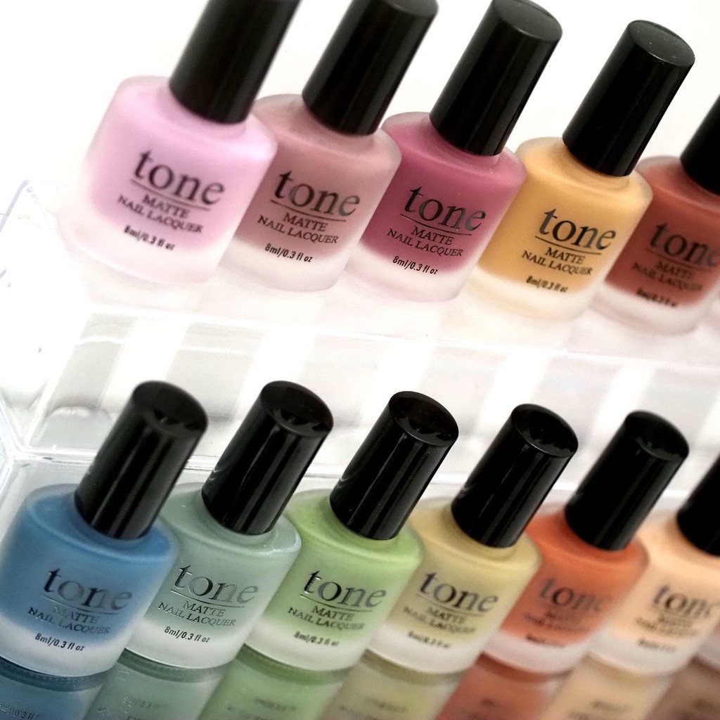 Kutek Matte TONE Earth Palette Nail Polish BPOM Seri Warna Baru All New Color Paling Lengkap