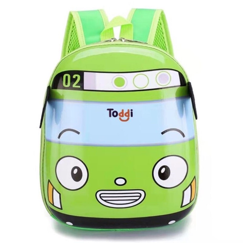 Toddi Tas Ransel Sekolah Anak Backpack Model Bus Tayo - E-300