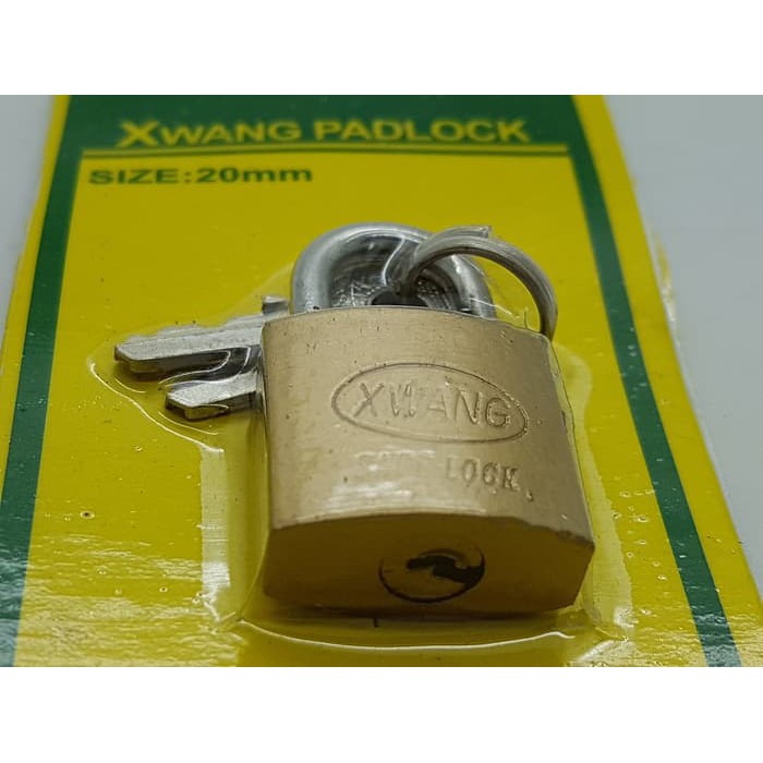 Gembok 20mm Padlock Kecil Harga GROSIR Kunci Gembok Mini Untuk Tas Koper Laci Lemari 3 anak Kunci