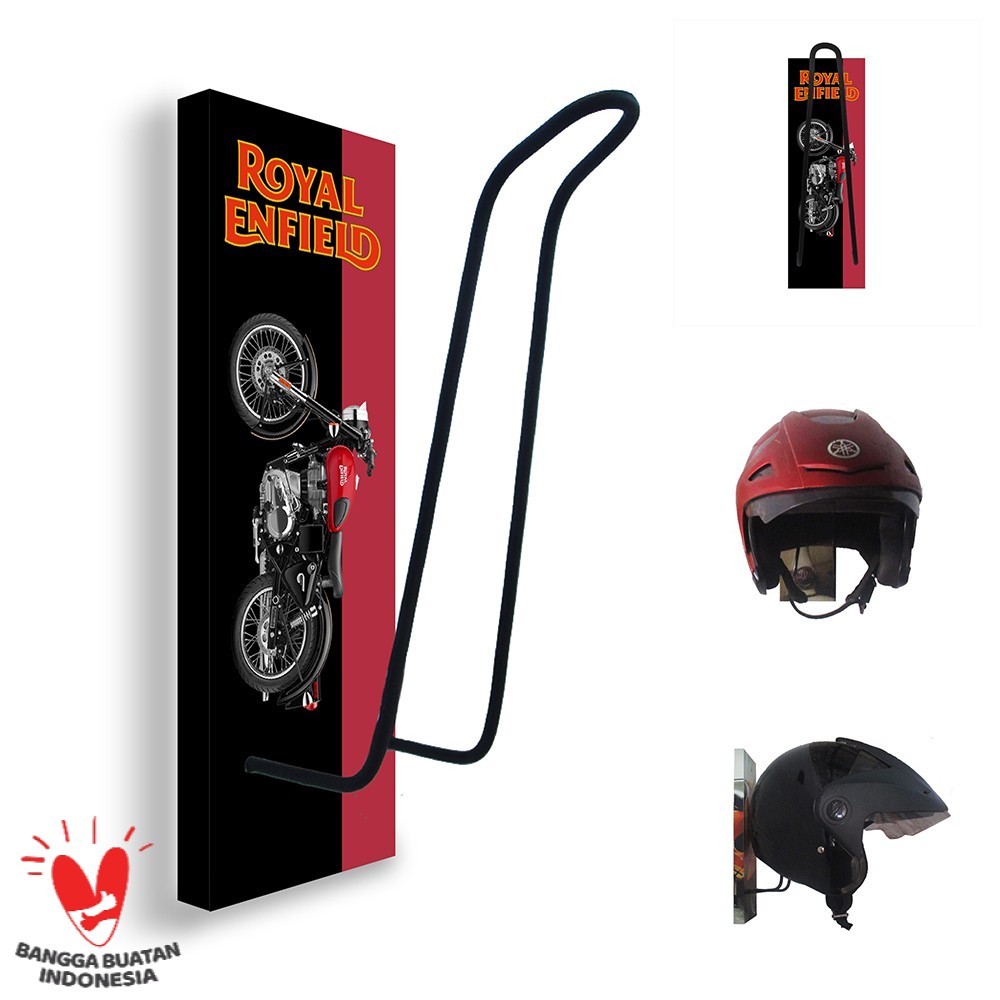 GANTUNGAN HELM - TEMPAT HELM - RAK HELM MOTOR ROYAL ENFIELD 103