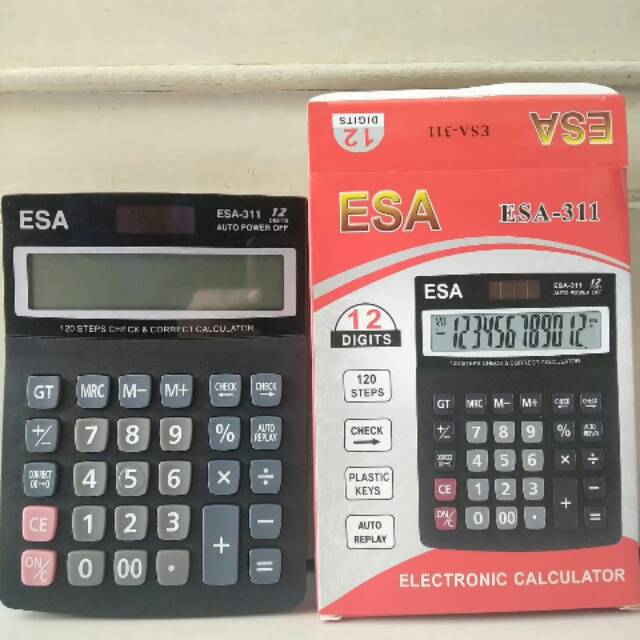 

KALKLATOR ESA 311 ORIGINAL 12 DIGIT
