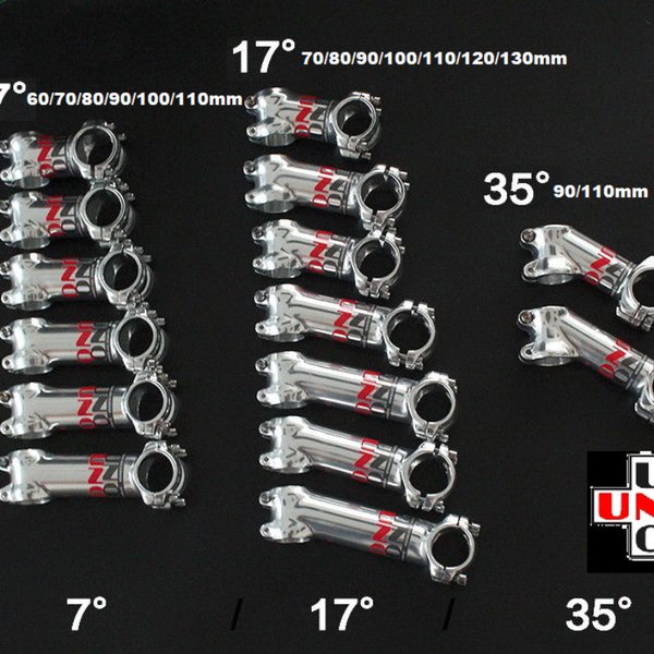 RB Stem Sepeda UNO CHROMOLY 60 70 80 90 100 110 120 mm 7 17 35 Derajat 6 7 8 9 10 cm MTB Road Bike