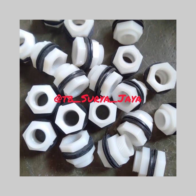 WATERMUR | VLOK SOK TANGKI AIR | TANDON DRAT DALAM 3/4” DRAT LUAR 1” PVC