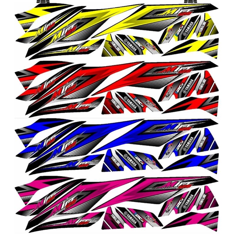 Striping Mio M3 / Mio Z / Mio 125 Variasi Sticker Stiker Skotlet Scotlite Body Motor Lis