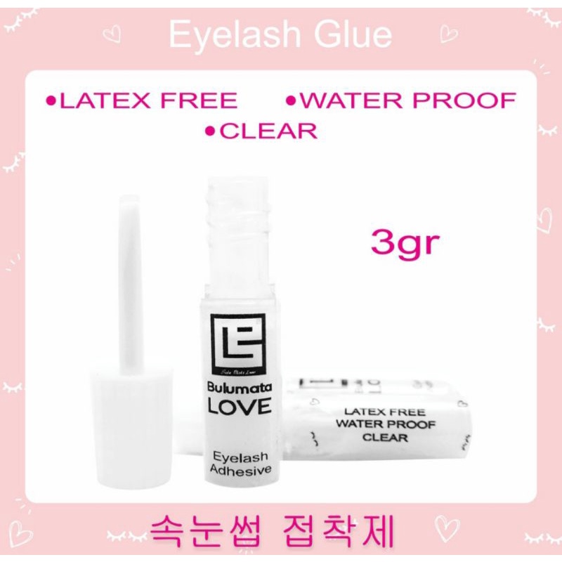 Lem bulu mata love eyelash glue  3 gr water proof