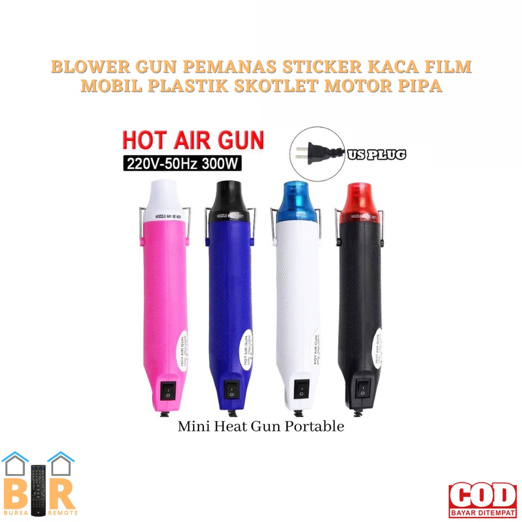 Pemanas Sticker Kaca Film MOBIL PLASTIK Skotlet Motor Pipa BLOWER GUN