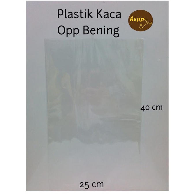 

25 cm x 40 cm (10 lembar) Plastik Kaca OPP Bening Polos heppys44 Ayo Beli