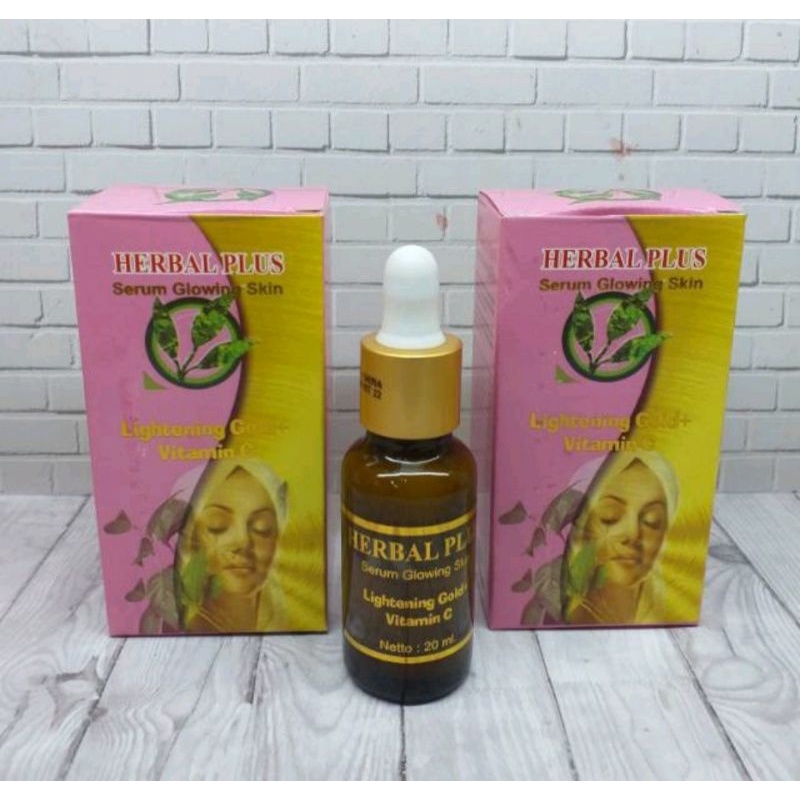 Herbal plus serum glowing original bpom