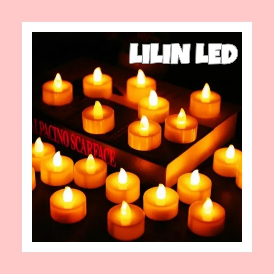 LAMPU LILIN LED KUNING BATERAI CANDLE LIGHT BATTERY