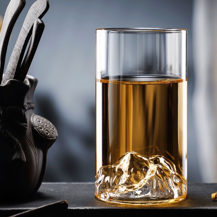 Gelas Gunung Fuji 400 ml -  Gelas Kaca - Gelas Whiskey - Fuji Mount Glass - Gelas Beer - Gelas Minum