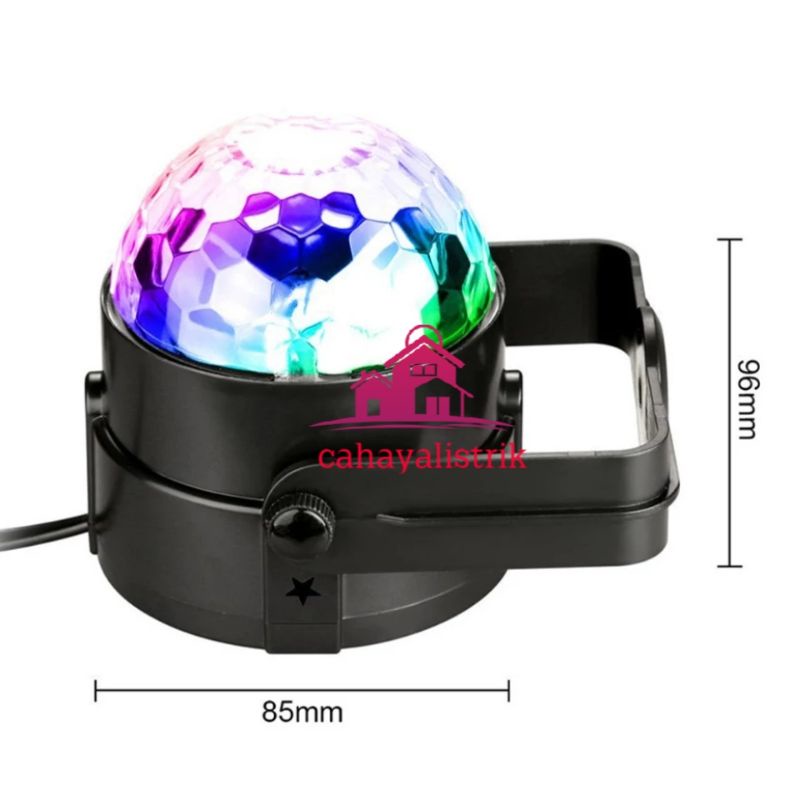 Lampu Disko Magic Ball / Lampu LED RGB 10w MS 689