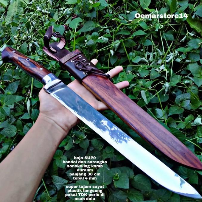 GOLOK SEMBELIH NATURAL BILAH SUPER MIRROR SANGAT TAJAM FULLTANK