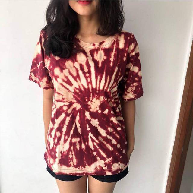 Kaos tie dye OverSize Tie Die Over Size TieDye Abstrak
