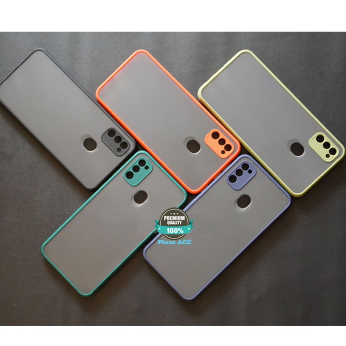 Case Samsung M21 - Casing Samsung M21 Case Matte Camera Protect Cover