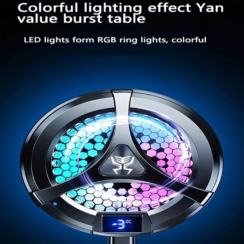 Funcooler X36 Magnetic Mobile Phone Fan Cooler Radiator Pendingin HP Temperature Display Wireless Ch