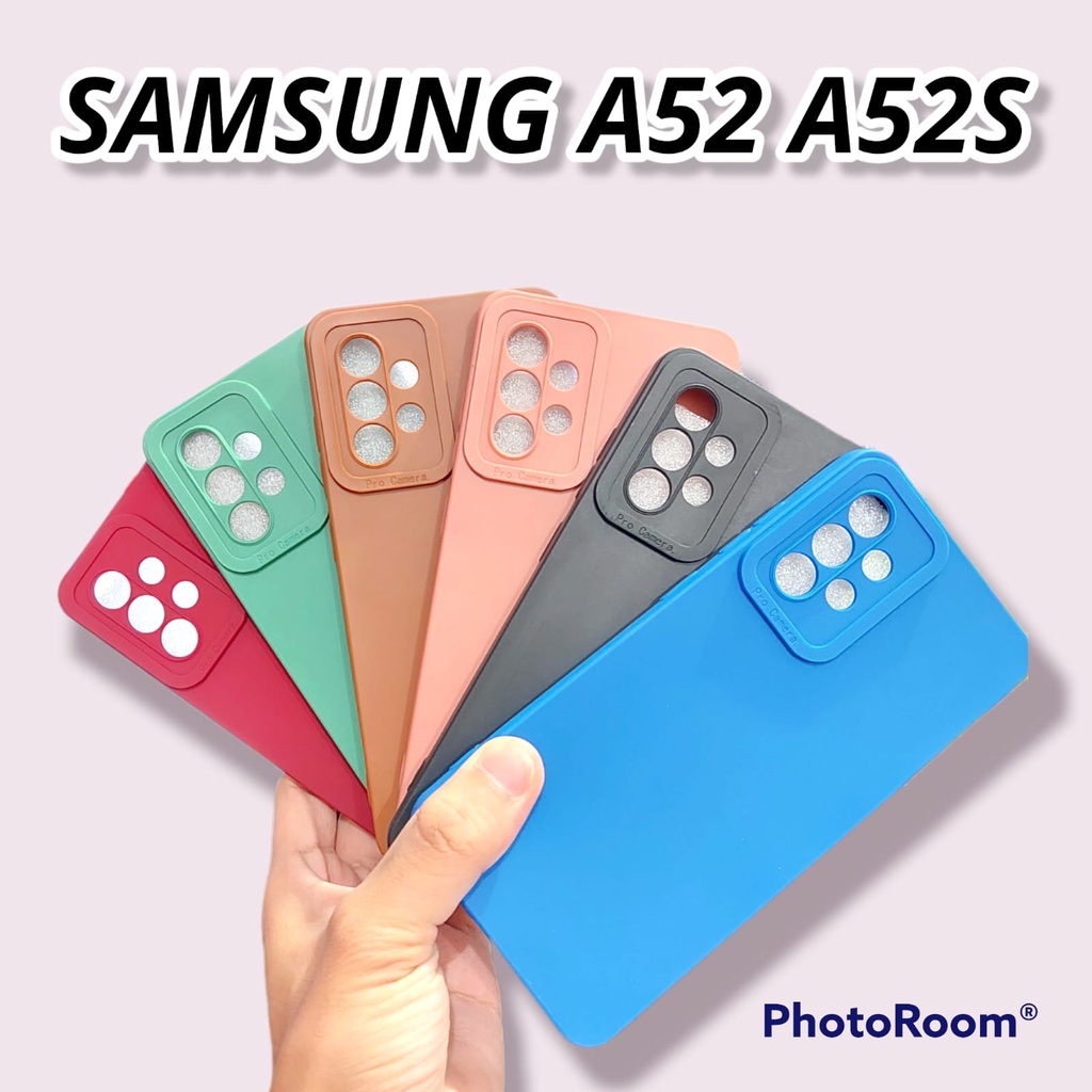 Pro Camera Soft Case Samsung A24 4G/A32 4G/A04E/S22/S22 Plus/S22 Ultra/A52/A52S/A03 Solid Color Angel Eye Lens