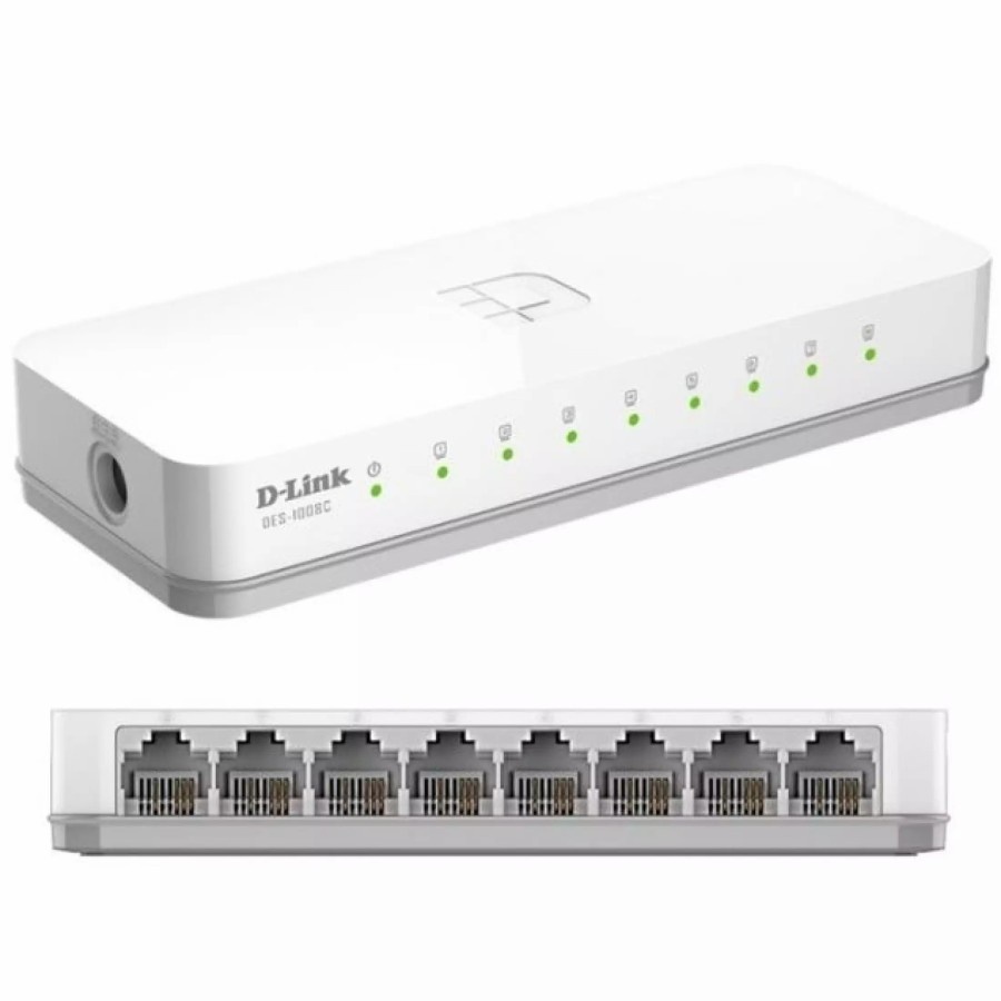 D-LINK SWITCH 8 PORTS 10/100 Mbps DES-1008C RESMI