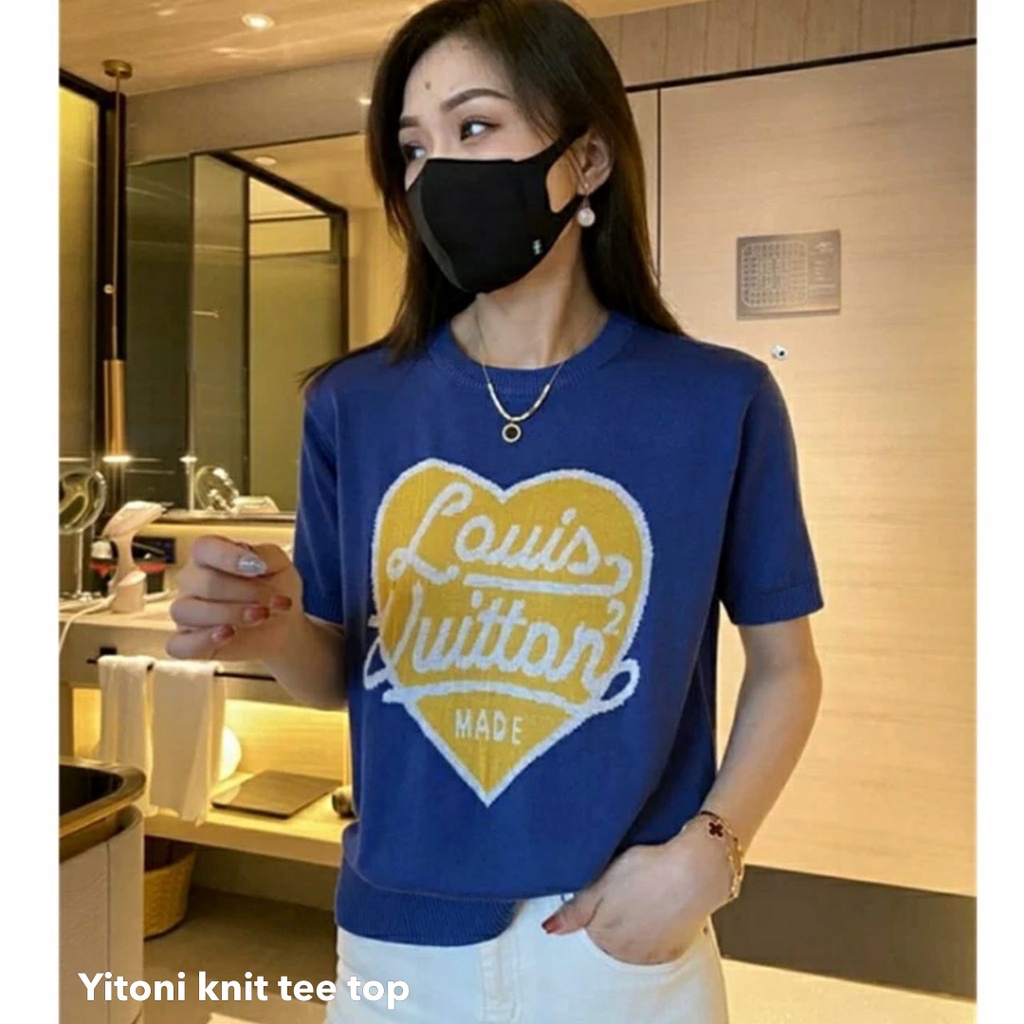 Yitoni knit tee top - Thejanclothes