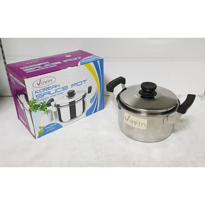 Vavin Korean Sauce Pot - Panci Soup Stainless 22 cm