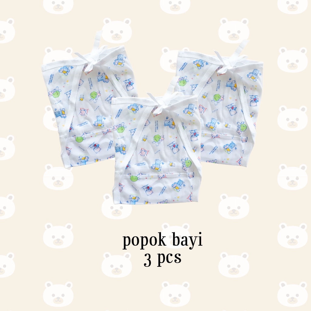 3 PCS Kyoto Popok Kain Bayi Tali Ikat Anak Bayi Cewek Cowok