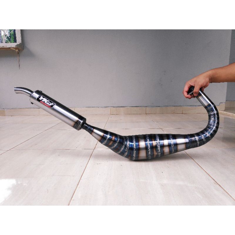 Knalpot RX King YKJ Racing Kobra Superpro Poles Bakar Type Silincer Original YkJ Istimewa