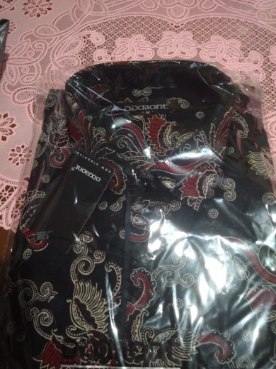Kemeja Batik Pria Lengan Pendek Bs99 Katun Motif Modern Dixmont Semi Slimfit Premium
