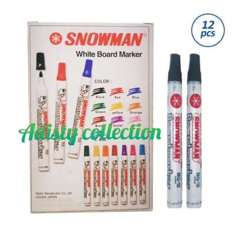 

Promo Spidol Whiteboard Snowman Hitam