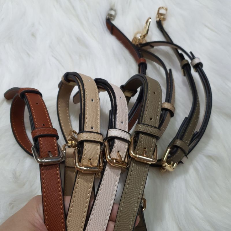 Audrey two ways slim saffiano bag strap