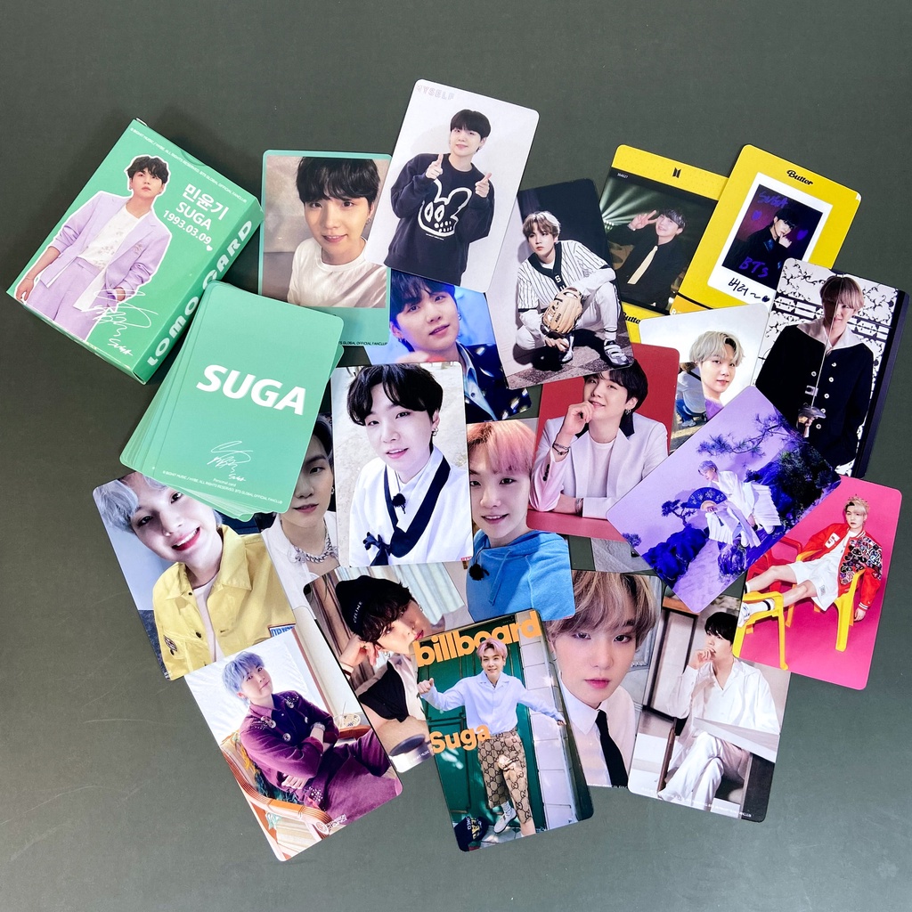 54pcs Kartu Lomo Foto Kpop BTS Kim Tae Hyung V Park Jimin Untuk Koleksi