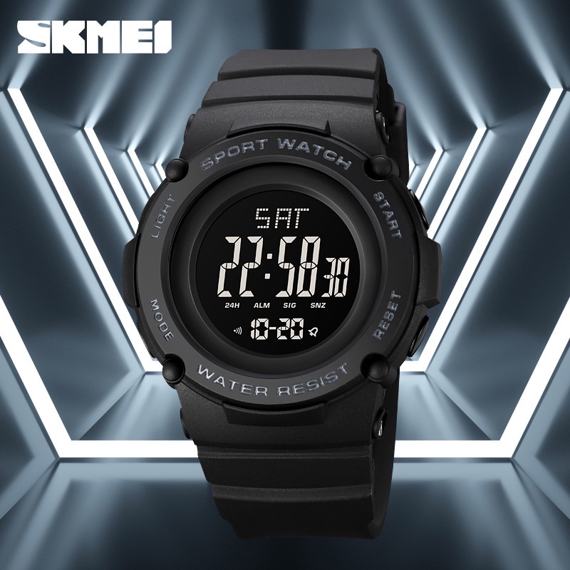 SKMEI 1957 Jam Tangan Pria Wanita Digital Chronograph Sport Watch Anti Air Tali Rubber WATCHKITE WKOS