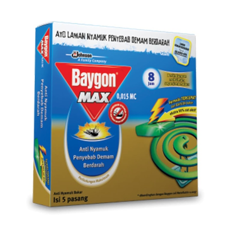 Baygon Coil Standard Max Green 8Hr 125 g